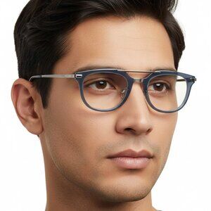 Rimowa Mens Aviator Blue Silver Transparent Fashion Designer Eyewear